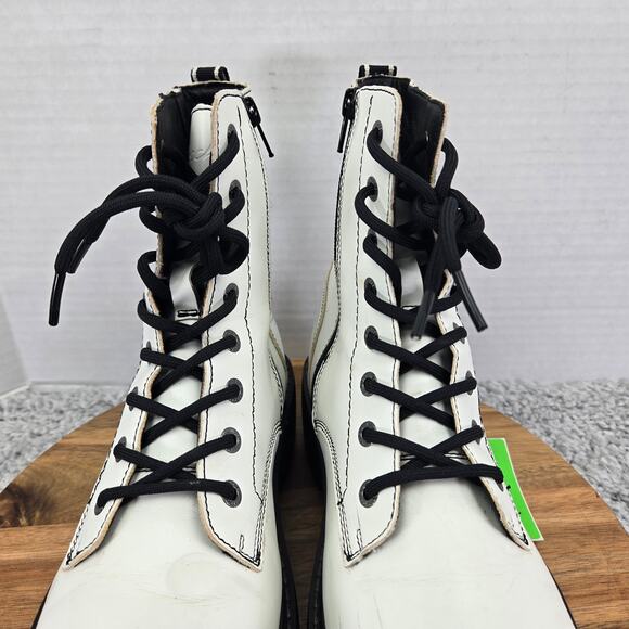 Skechers Urbs Forever Cool Patent Leather Zip Chunky Y2K Platform Boots Womens 8 - Picture 9 of 16